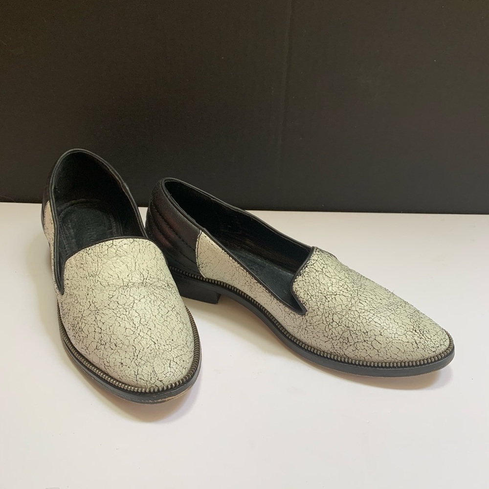 The Kooples Cracked Leather Loafers - Picture 1 of 3